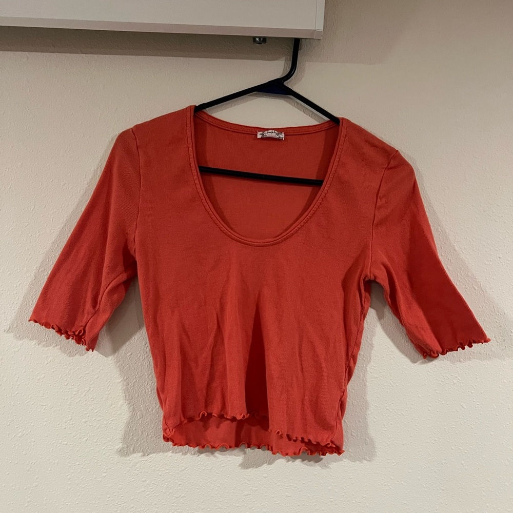 Intimately Free People scalloped crop top.